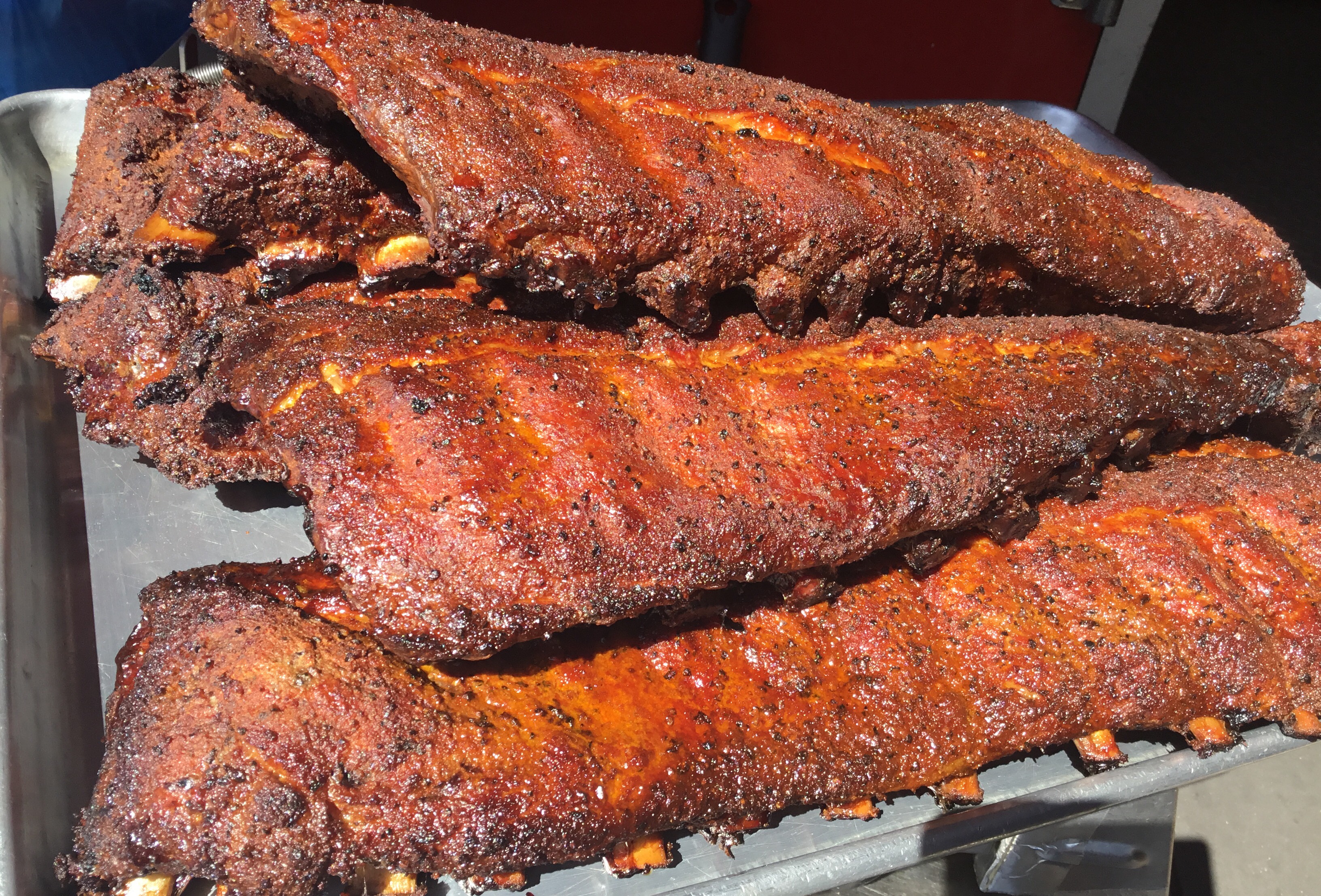 12 pieces of smoked baby back ribs only (no sides).