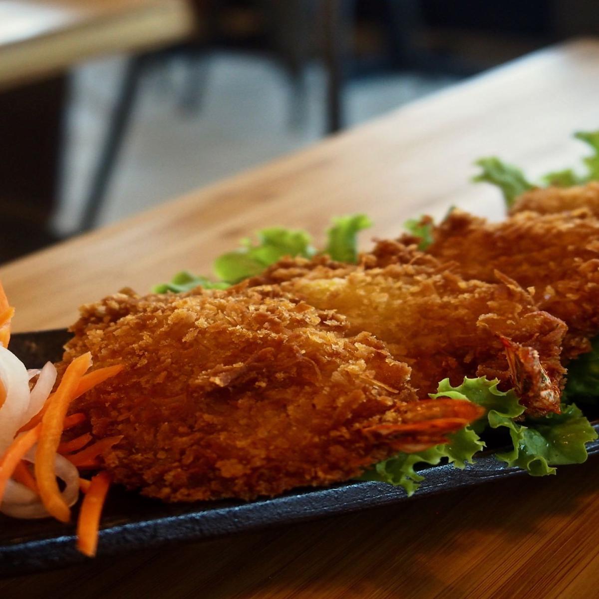 Butterflied Coconut Tiger Prawns - Starters | Khai Vi menu item