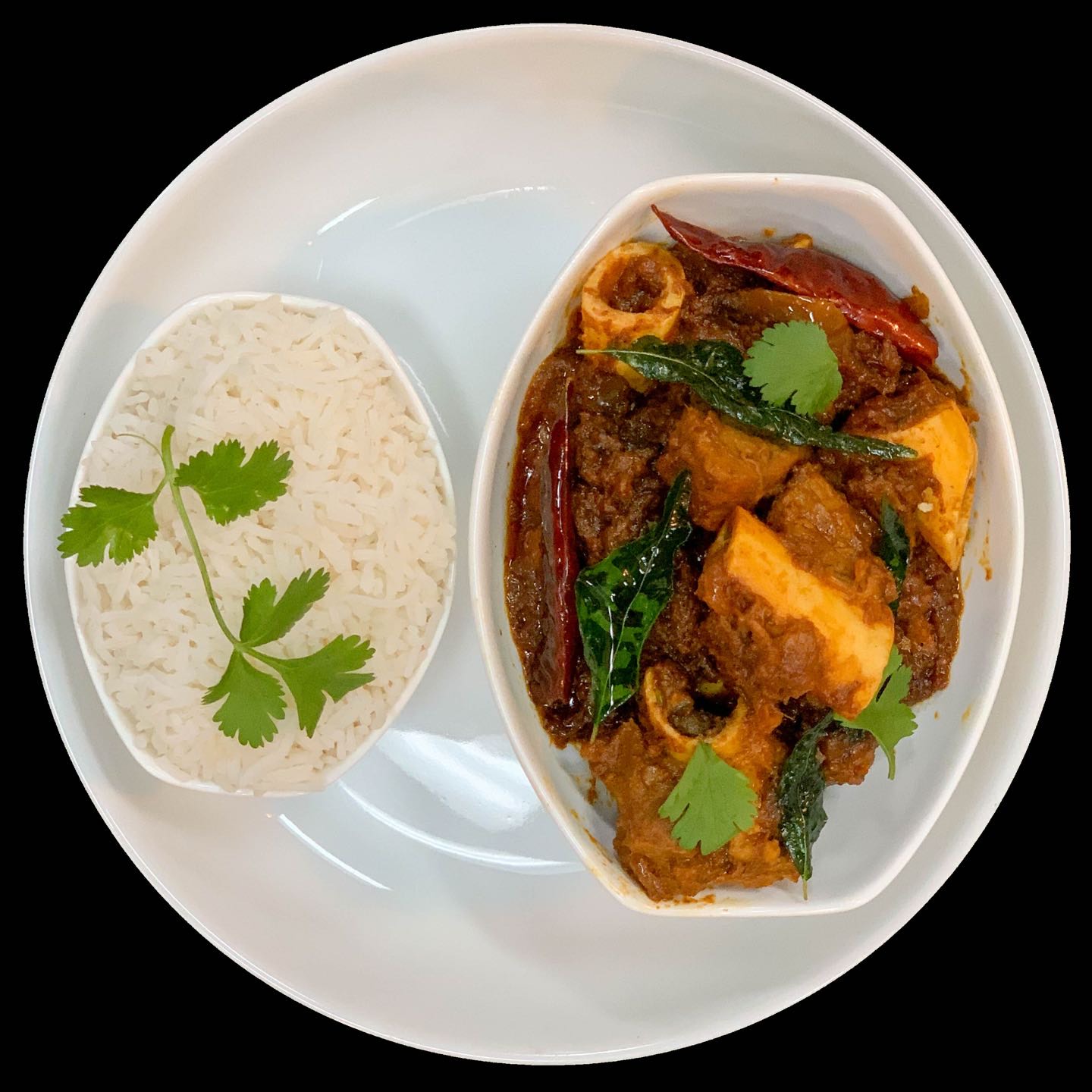 Bonein Chicken home style curry.