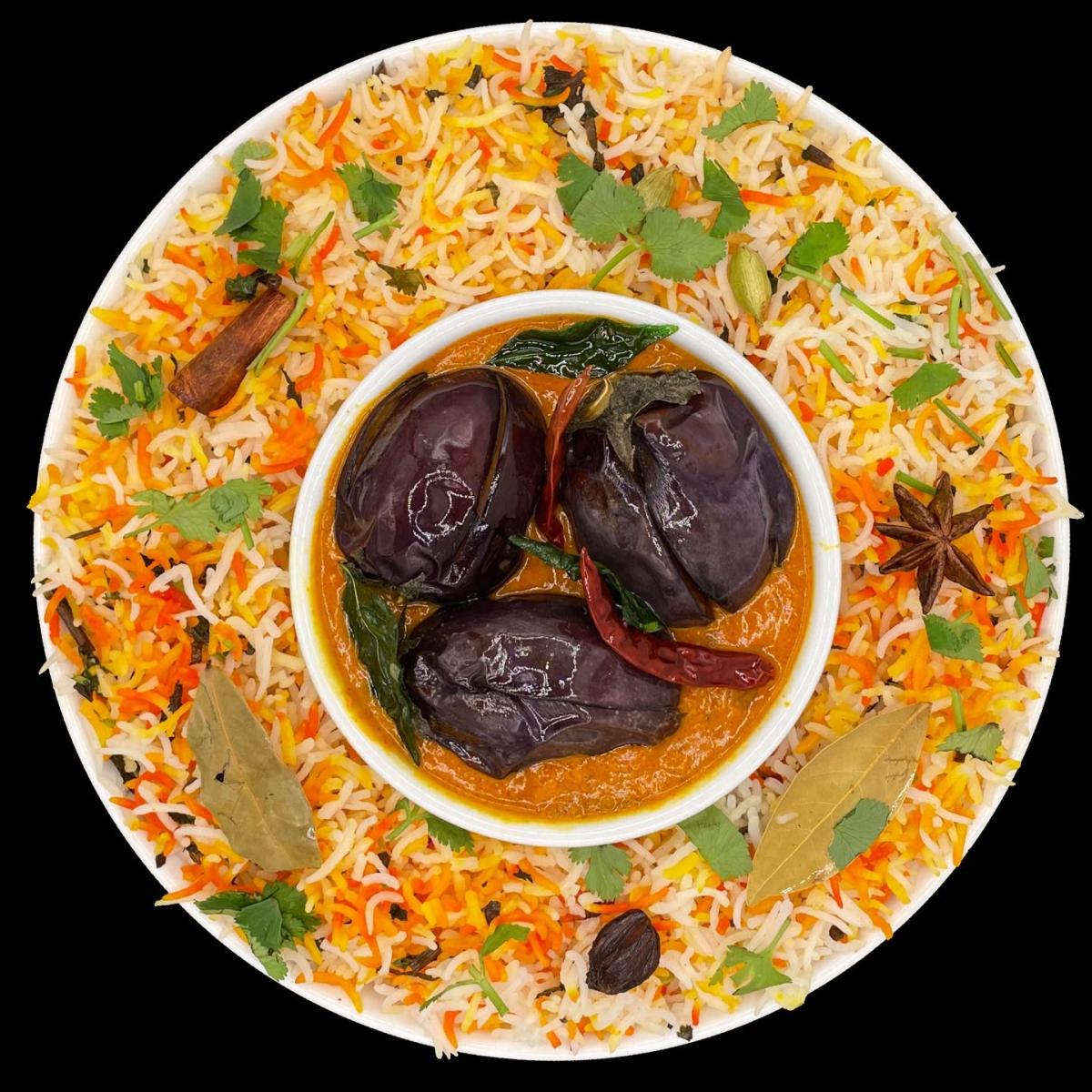 Stuffed egg plant (Guthi Vankaya) Pulav - Pulav (Friday, Saturday and Sunday) menu item