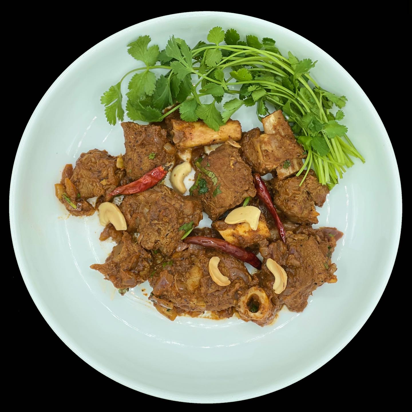 Authentic Chettinad dish made with halal meat cooked on slow fire.