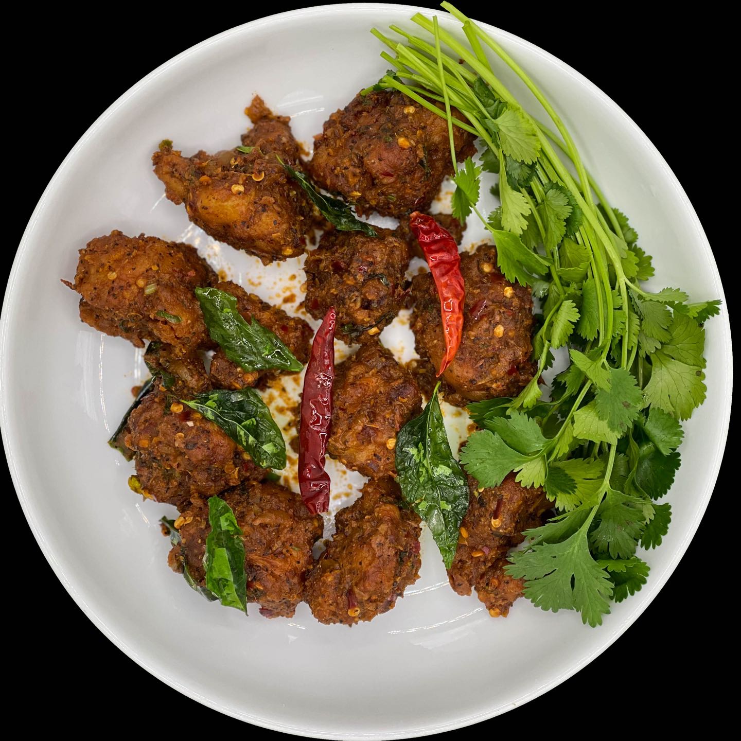 Gobi coated in flour; fried and sautéed in house special sauce.