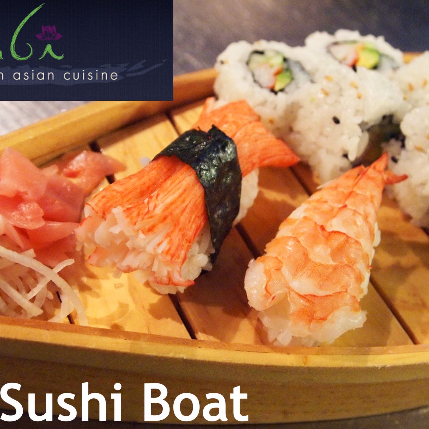 California Roll, Nigiri Shrimp & Nigiri KaniKama. For children 12 and under.