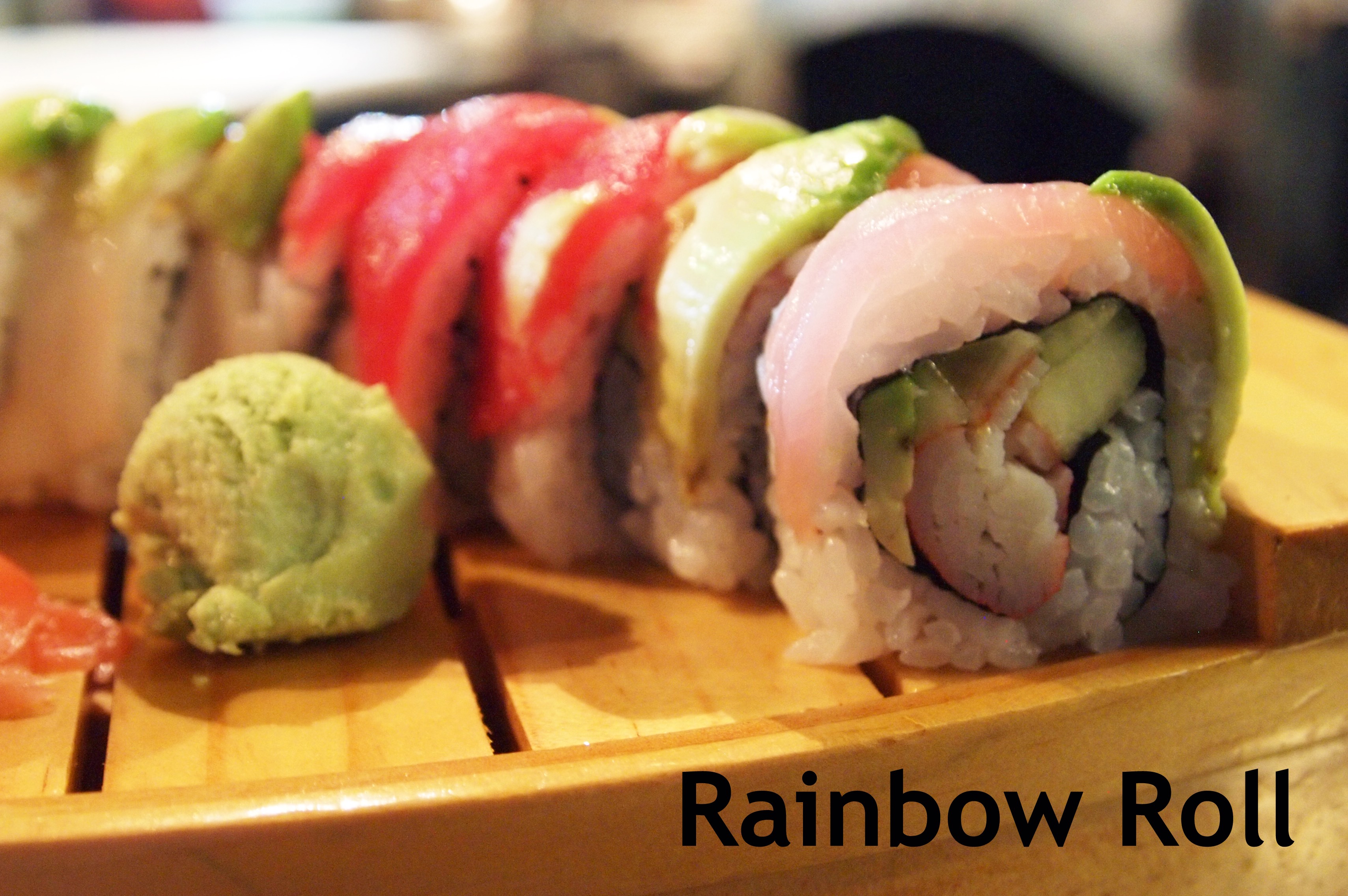 This classic roll begins life as a California roll then brought to life with hamachi, tai, maguro, escolar, salmon and avocados