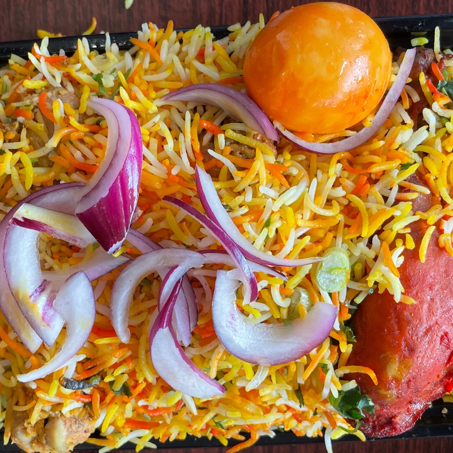 Chicken Dum Biryani is aromatic, delicious and spicy made with basmati rice, spices, chicken and herbs. Dum is derived by Persian word Dumpukht which means air cooked or baked.