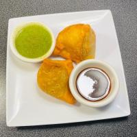 2 Samosa + 1 tea at Swad, The Taste of India in Hillsboro OR image