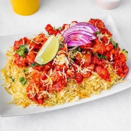 India's fav spicy chicken 65 biryani. Some say there are 65 ingredients in it. Sumptuous biryanis for meat lovers.