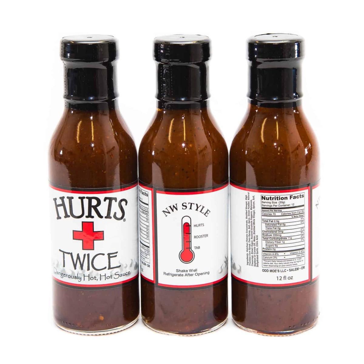 Hurts Twice[TM] Hot Sauce, 12 oz bottle - Sides & Extras menu item
