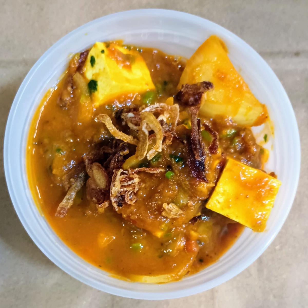 Paneer Do Pyaza - Vegetable menu item