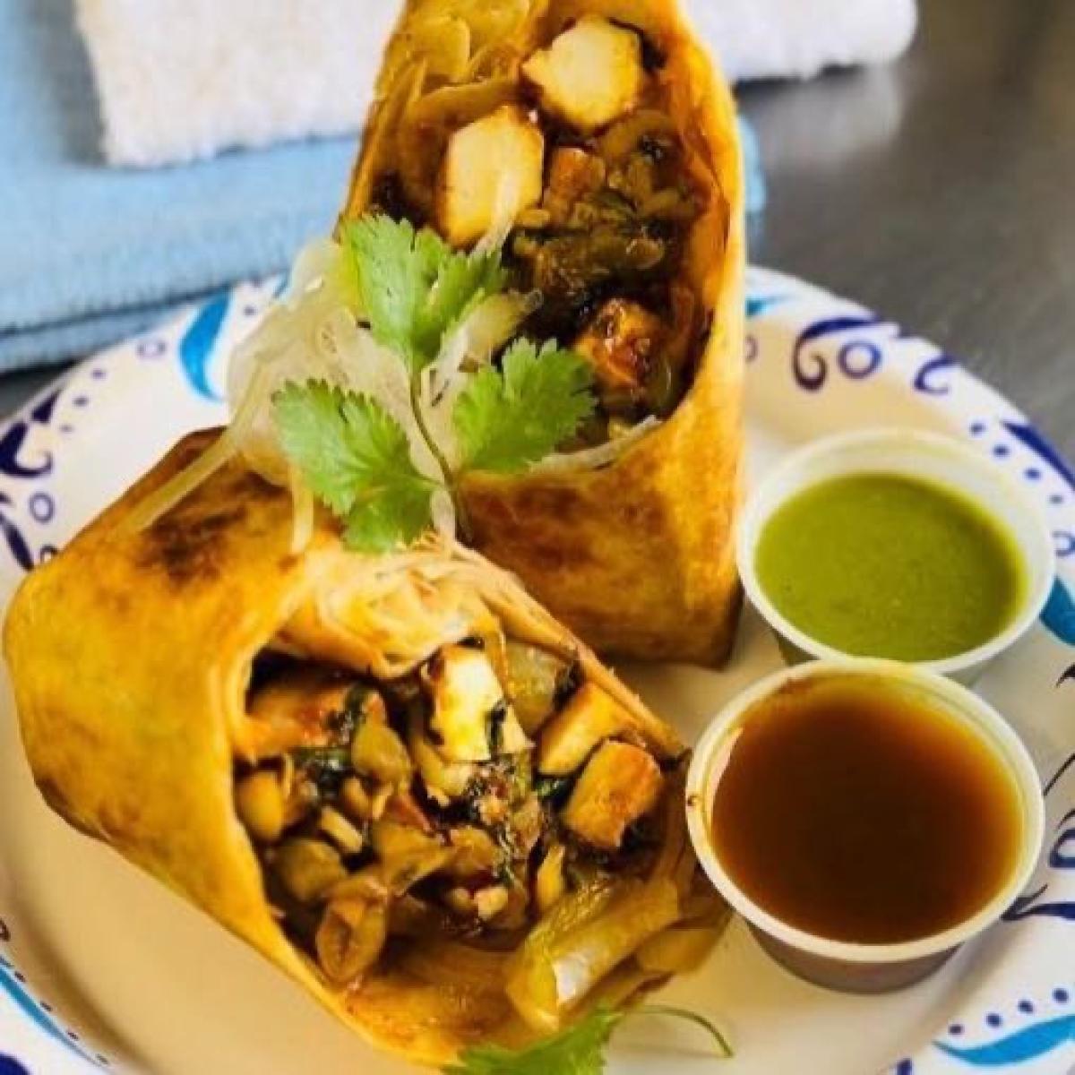 Paneer Kathi Roll - Vegetable menu item