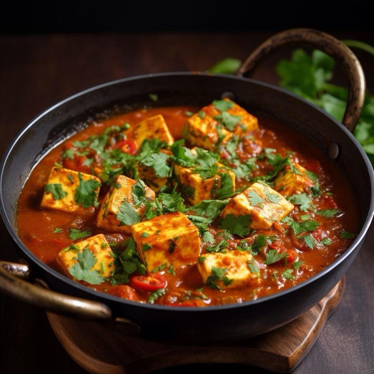 Kadhai Paneer - Vegetarian menu item