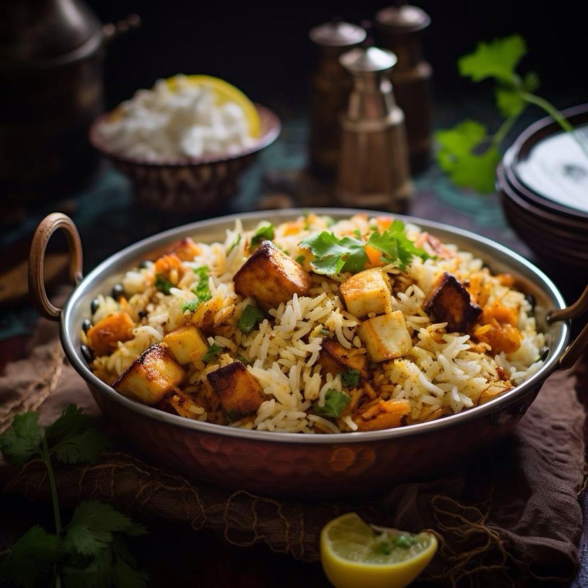 Paneer Biryani - Vegetarian menu item