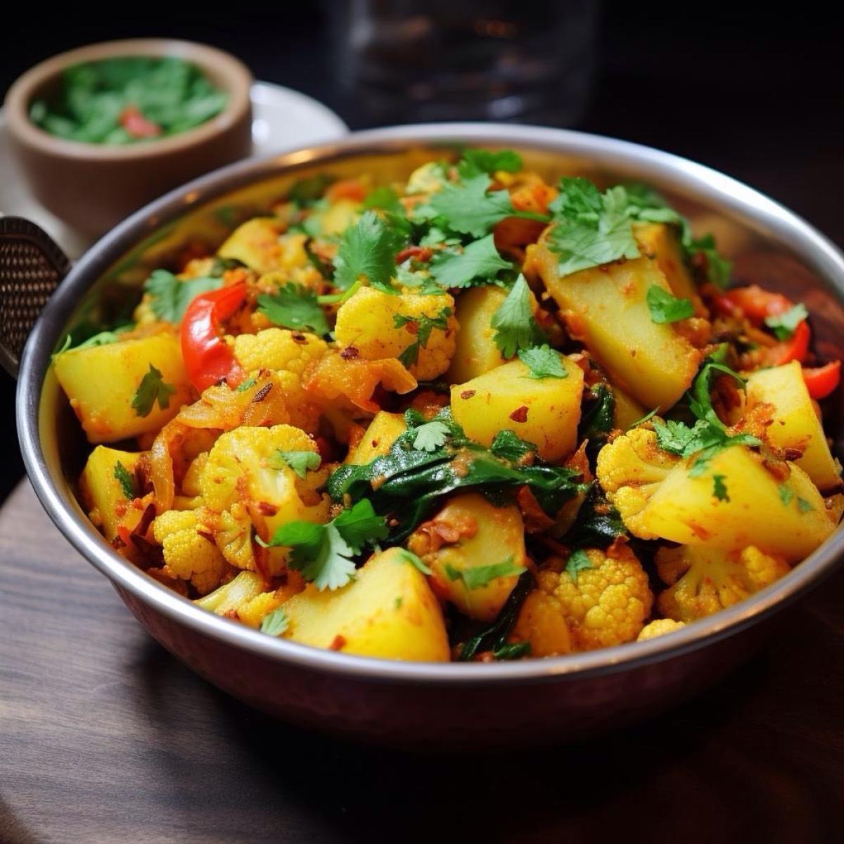Aaloo Gobi - Vegetarian menu item