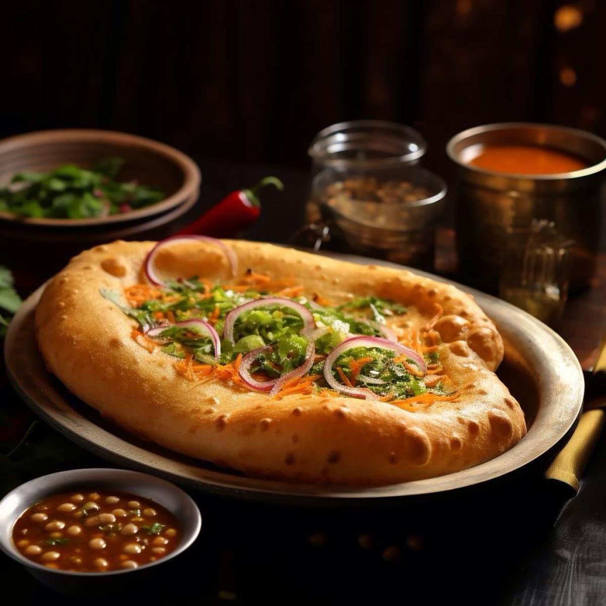 Chhole Bhatura - Vegetarian menu item