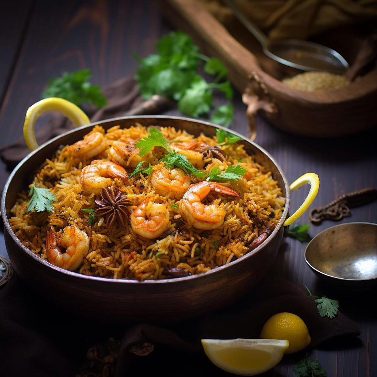 Shrimp Biryani - Non-Vegetarian menu item