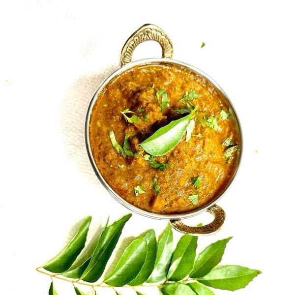 Succulent chicken pieces cooked in a fragrant blend of Chettinad spices, creating a bold and aromatic South Indian delicacy bursting with flavor. Served with steamed rice.