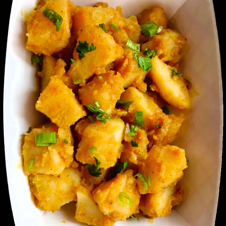 Spicy and flavorful Himalayan potato salad with a hint of Szechwan pepper.