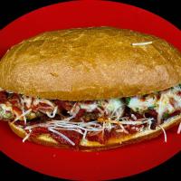 Eggplant Parmesan Hero at Spaghett-About It in Hillsboro OR image