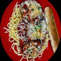 Eggplant Parmesan at Spaghett-About It in Hillsboro OR image