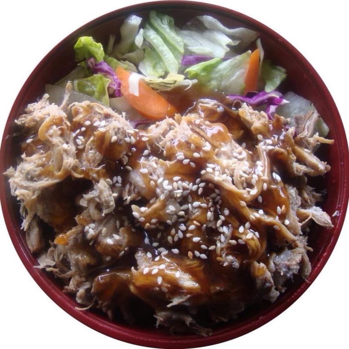 Teriyaki Smoky Pork Bowl - Popular menu item