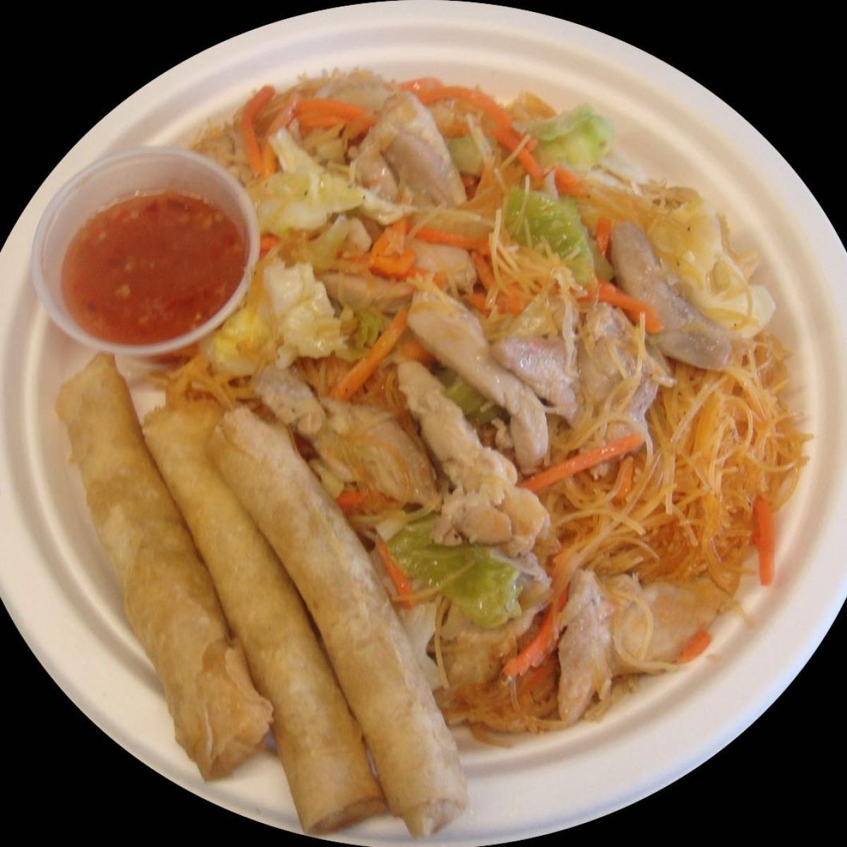 Pancit w/Lumpia - Filipino Specialty menu item