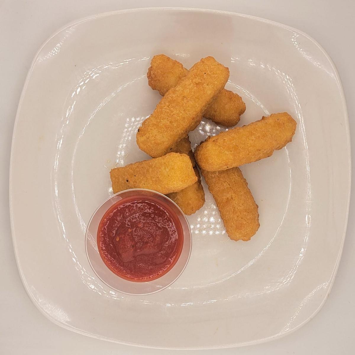 6 Thick cut Mozzarella Sticks with a homemade Marinara sauce. - East Coast Eddie's Authentic Philly Cheese Steaks - Beaverton restaurant in Beaverton, OR