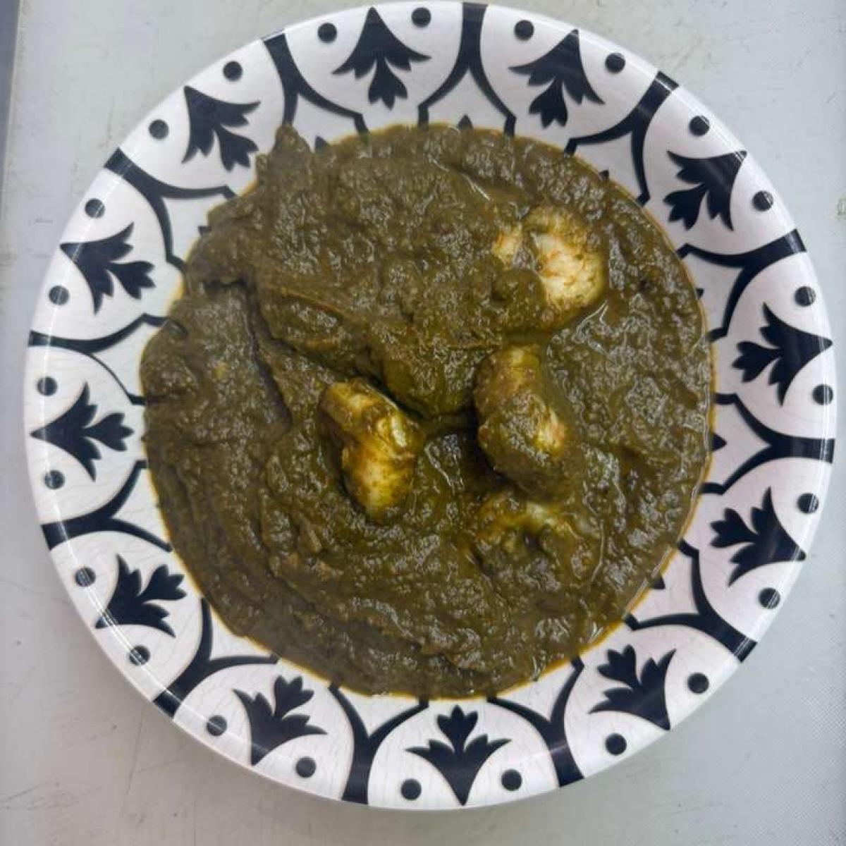 Shrimp Saag - Shrimp menu item