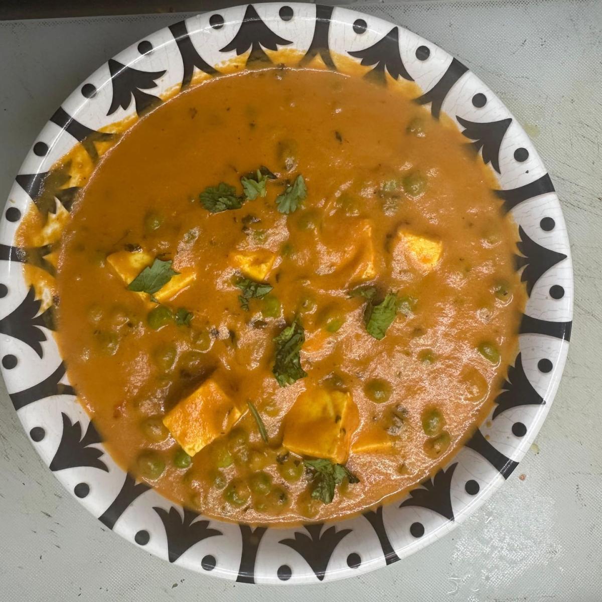 Matar Paneer - Paneer menu item